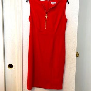 Calvin Klein red dress